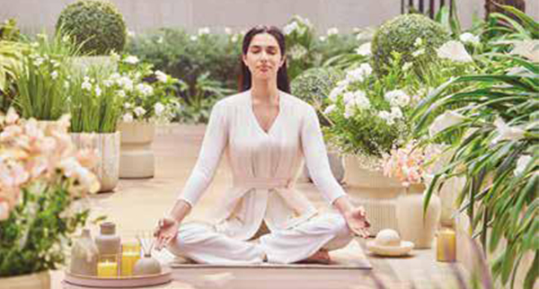 Yoga and meditation deck at Mayfair Aranya, Andheri West