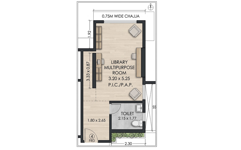 Mayfair Aranya studio apartment floor plan - 215 to 333 sq.ft.